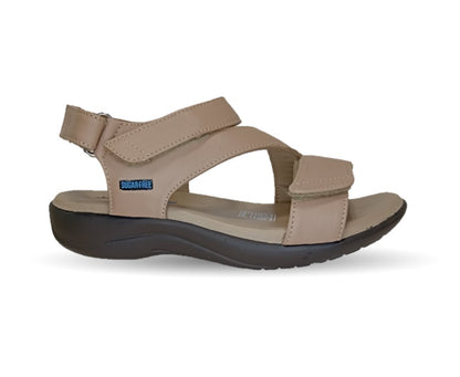 Sandalia de Confort de piel bovino Jarking 30001 Avellana para mujer