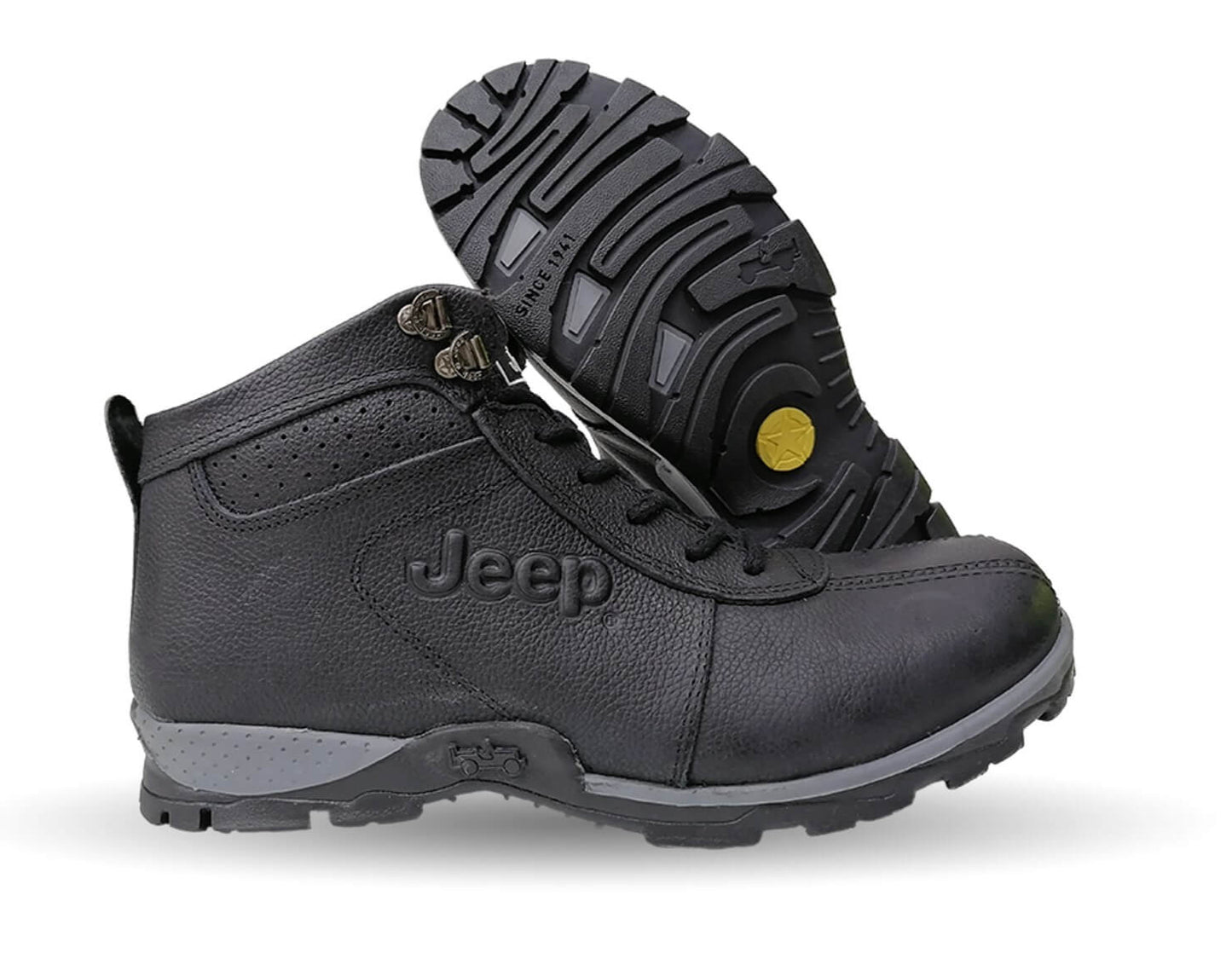 Botas Casuales de piel Jeep 10427 Negro para hombre