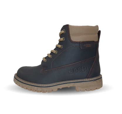 Botas Industriales y Casuales de piel con casco de acero Jeep 10750 Crazy Café para mujer