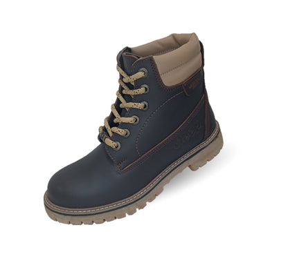 Botas Industriales y Casuales de piel con casco de acero Jeep 10750 Crazy Café para mujer