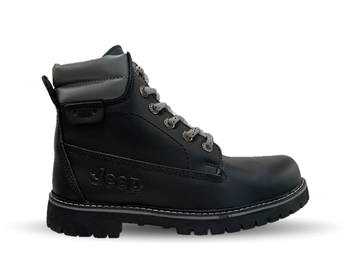 Botas Industriales y Casuales de piel con casco de acero Jeep 10750 Negro para mujer