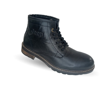 Botas Casuales de piel Jeep 20100 Negro para hombre