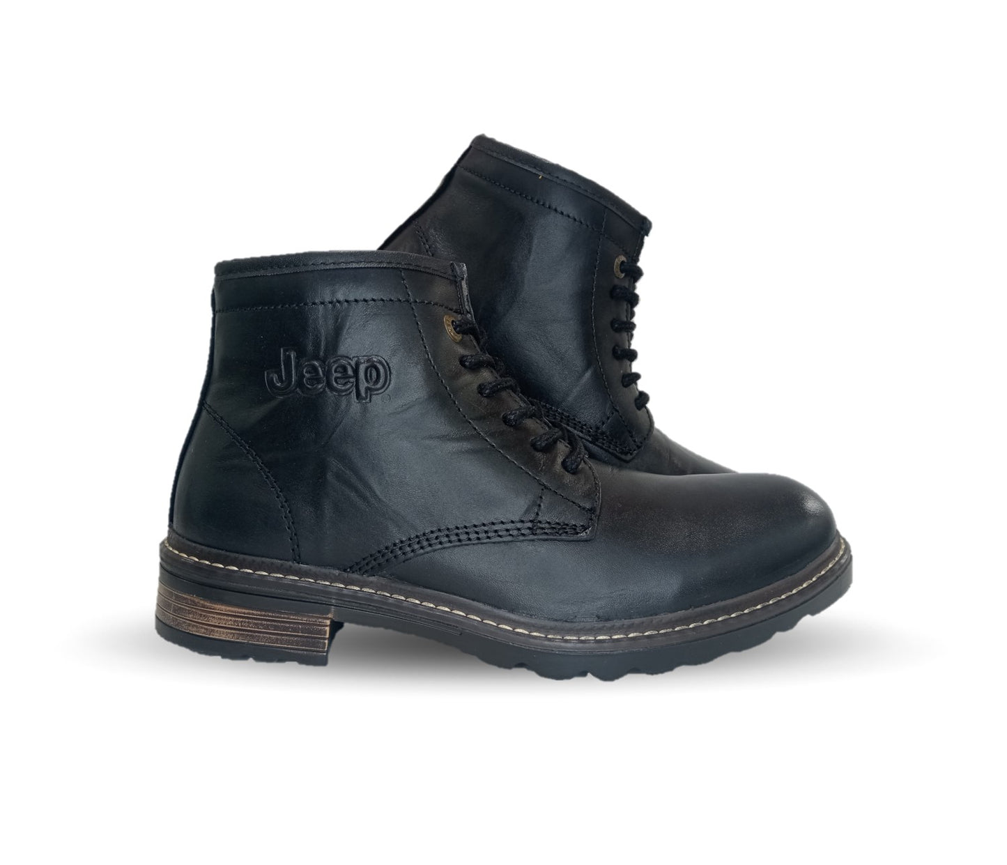 Botas Casuales de piel Jeep 20100 Negro para hombre