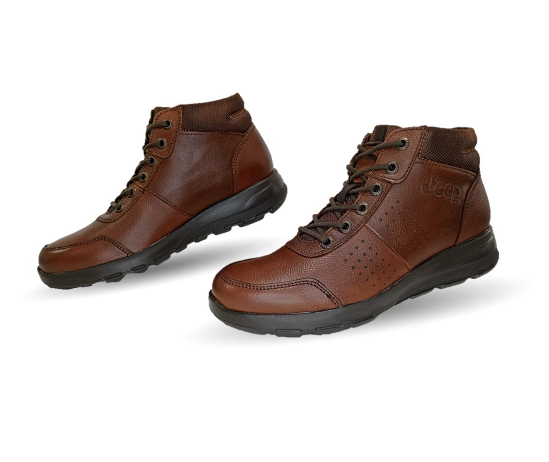 Botas Casuales de piel Jeep 2300  Flotter Café para hombre