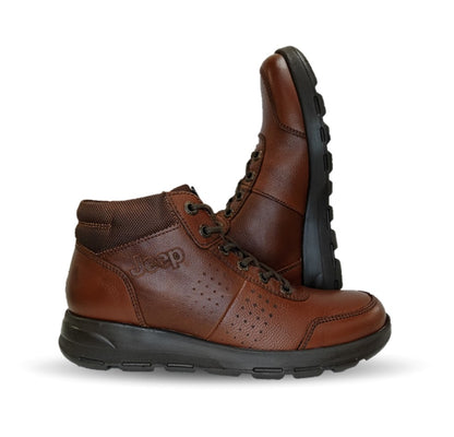 Botas Casuales de piel Jeep 2300  Flotter Café para hombre