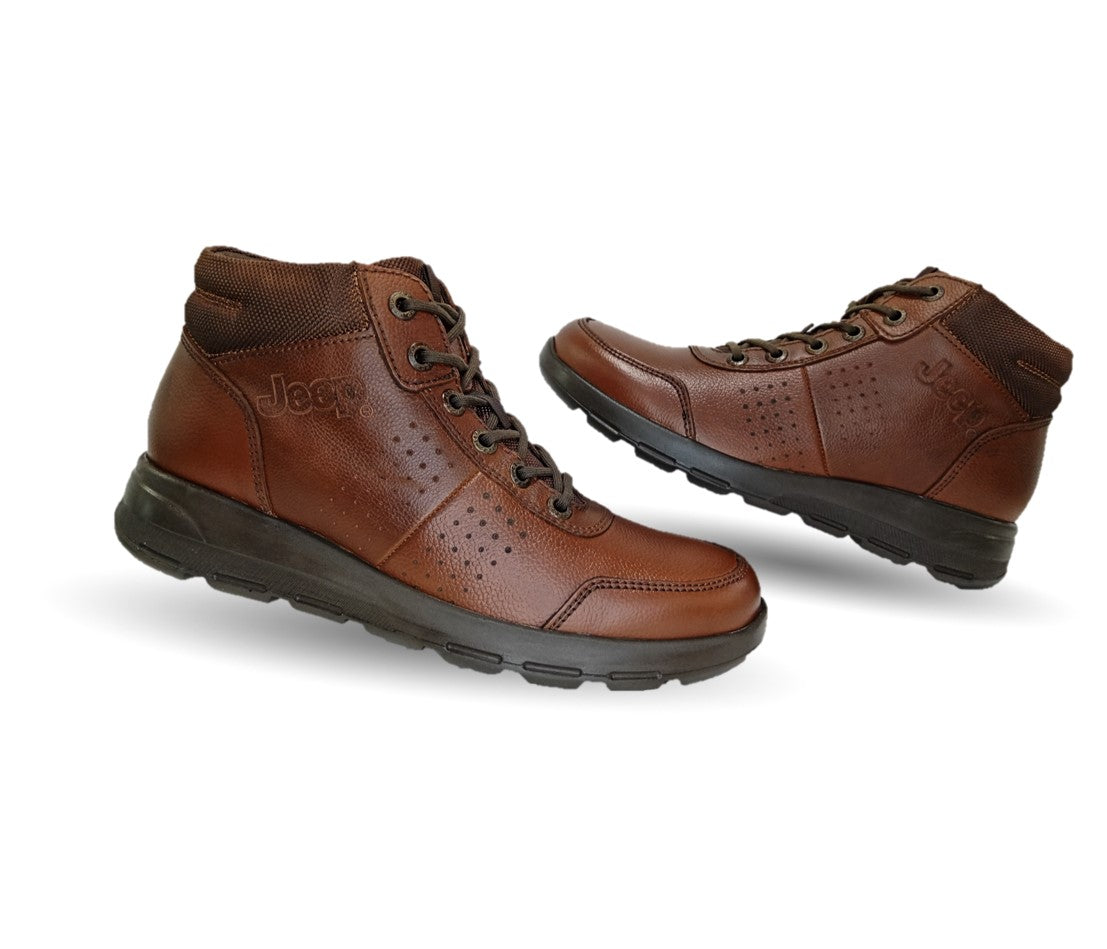 Botas Casuales de piel Jeep 2300  Flotter Café para hombre