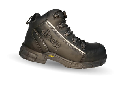Botas Industriales y Casuales de piel con casco dieléctrico Jeep 5101 Negro para hombre