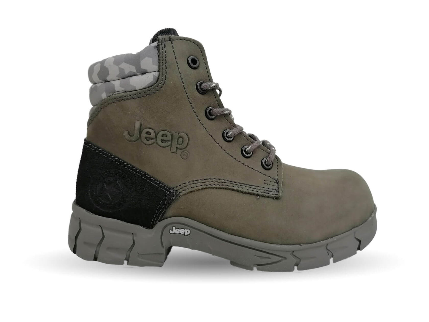Botas Industriales y Casuales de piel con casco dieléctrico Jeep 5124 Gris para hombre