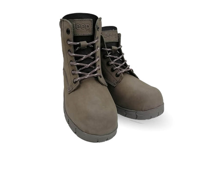 Botas Industriales y Casuales de piel con casco dieléctrico Jeep 5124 Gris para hombre