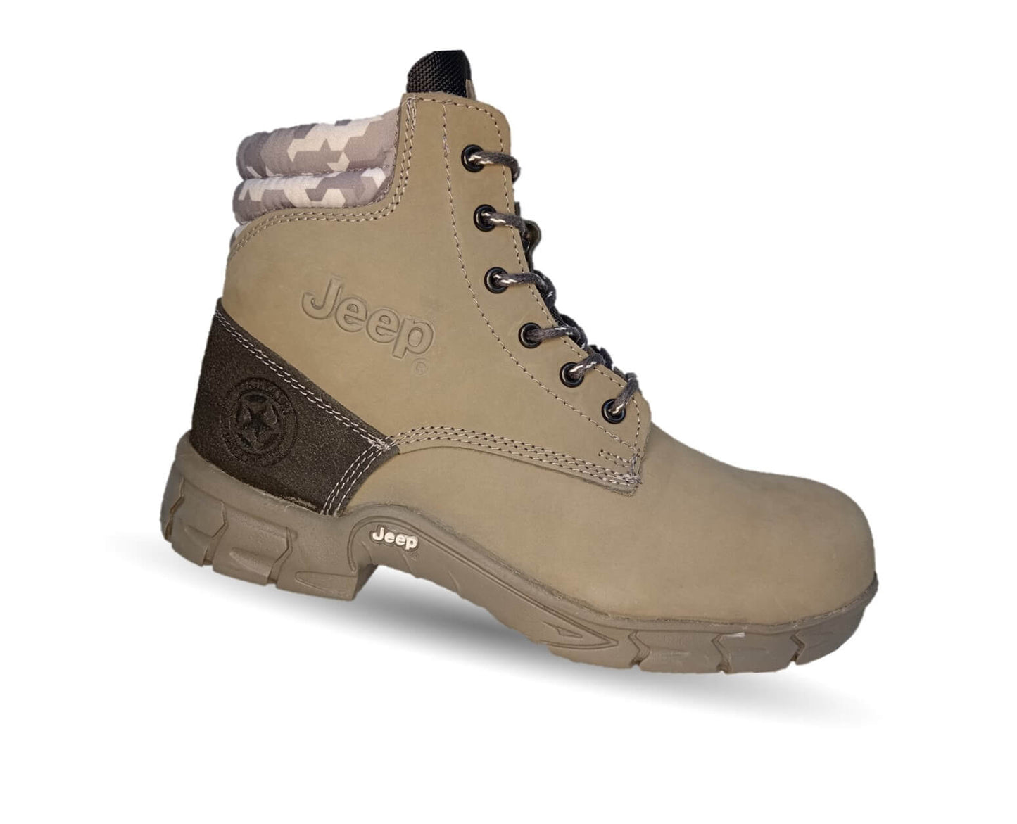 Botas Industriales y Casuales de piel con casco dieléctrico Jeep 5124 Gris para hombre