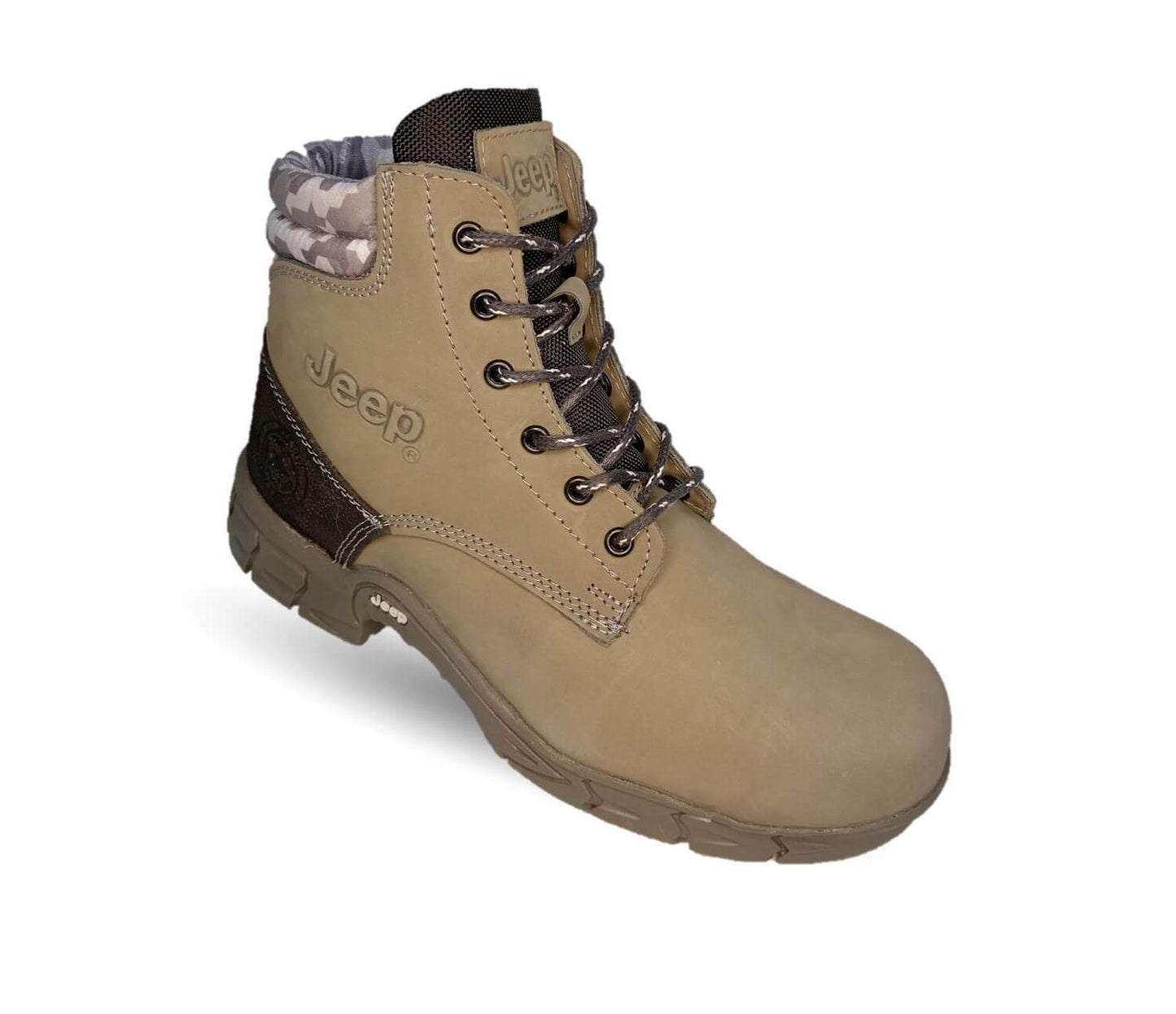 Botas Industriales y Casuales de piel con casco dieléctrico Jeep 5124 Gris para hombre