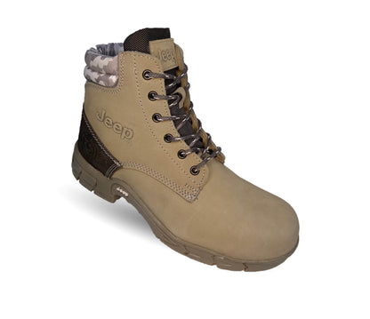 Botas Industriales y Casuales de piel con casco dieléctrico Jeep 5124 Gris para hombre