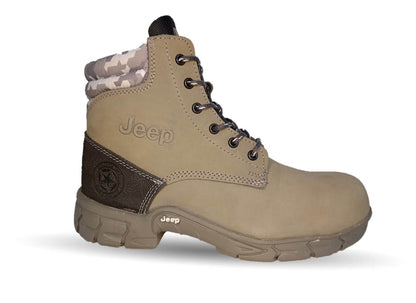 Botas Industriales y Casuales de piel con casco dieléctrico Jeep 5124 Gris para hombre