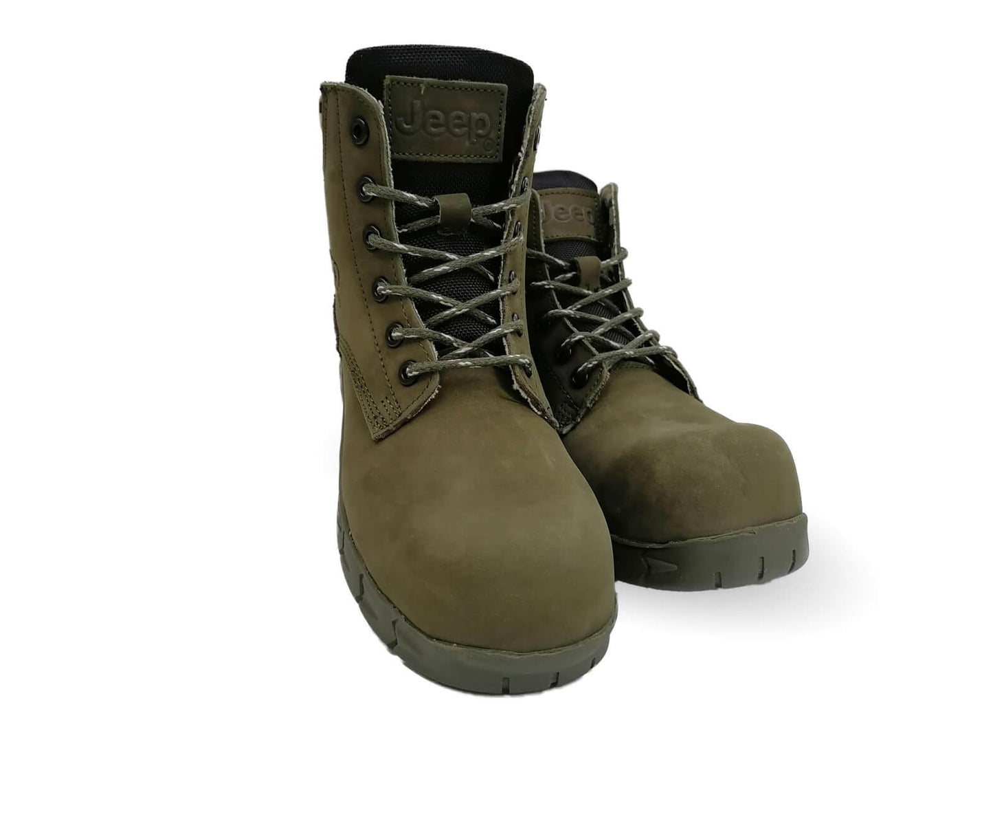 Botas Industriales y Casuales de piel con casco dieléctrico Jeep 5124 Verde para hombre