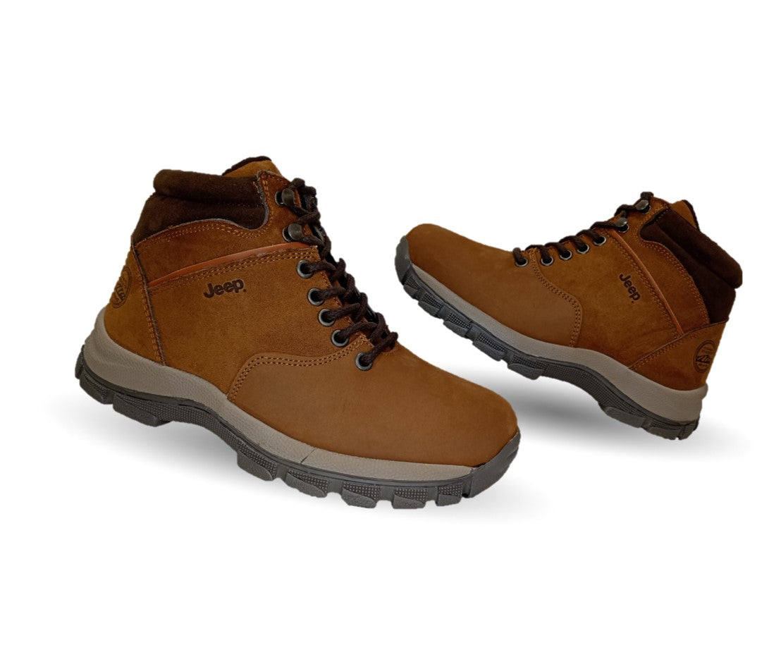 Botas Casuales de piel Jeep 550 Color Nobuck Bronce Unisex para hombre y mujer