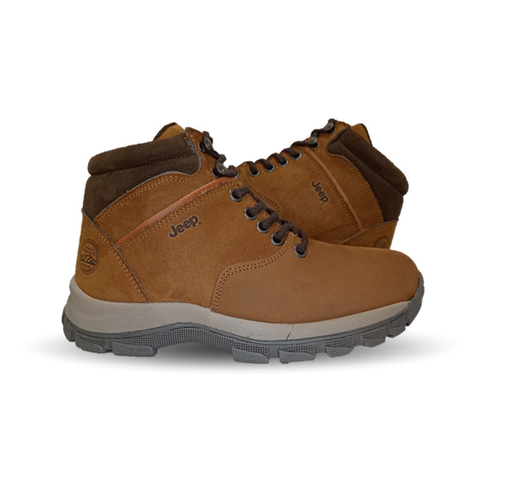 Botas Casuales de piel Jeep 550 Color Nobuck Bronce Unisex para hombre y mujer