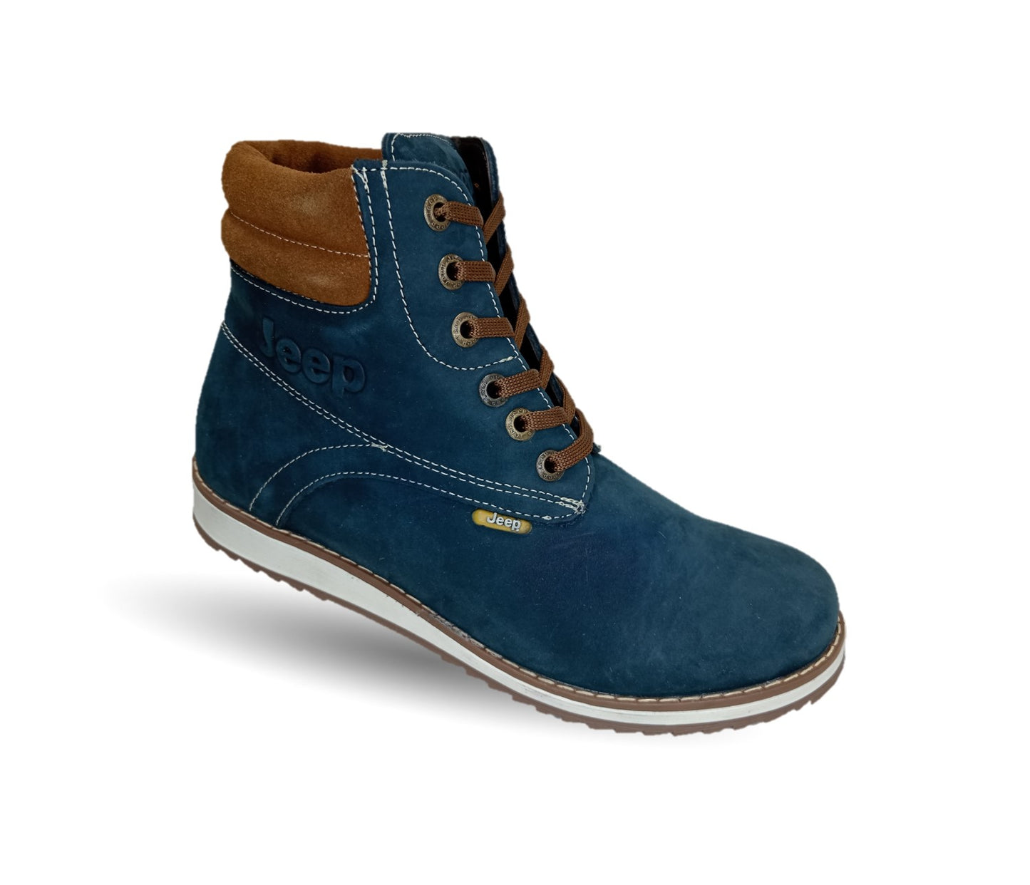 Bota Casual de piel Jeep 9421 Nobuck Marino para mujer