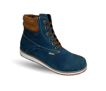 Bota Casual de piel Jeep 9421 Nobuck Marino para mujer