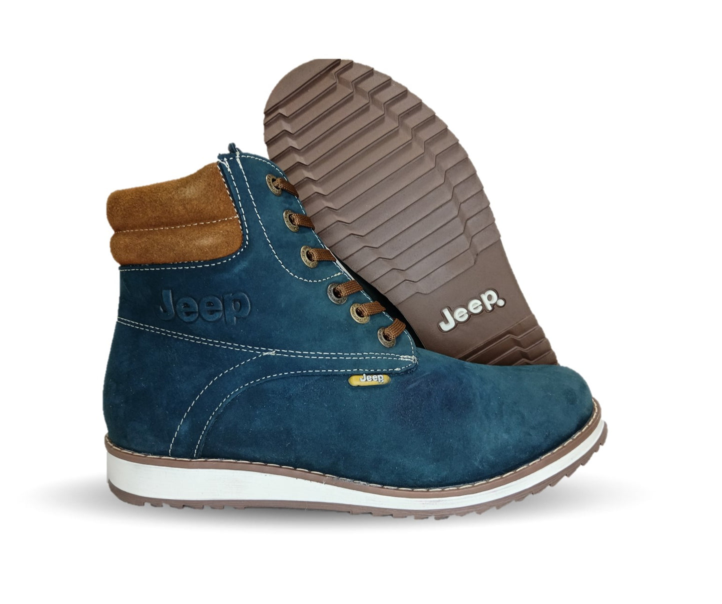 Bota Casual de piel Jeep 9421 Nobuck Marino para mujer