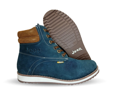 Bota Casual de piel Jeep 9421 Nobuck Marino para mujer