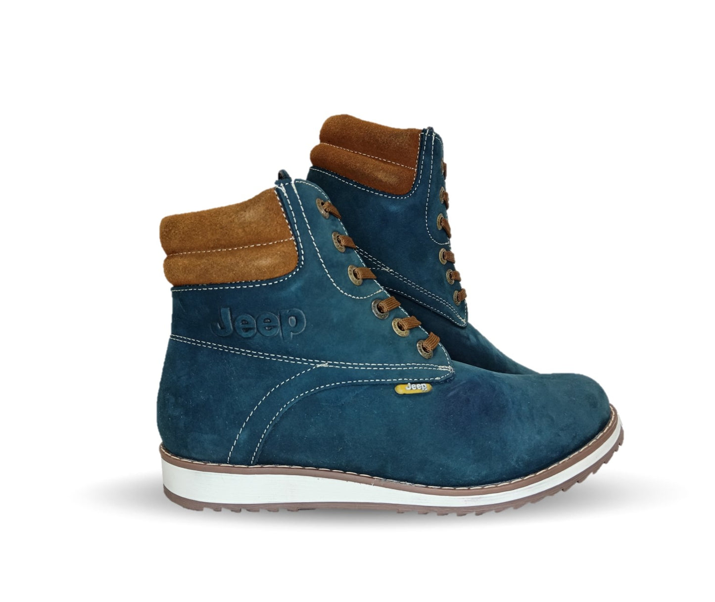 Bota Casual de piel Jeep 9421 Nobuck Marino para mujer