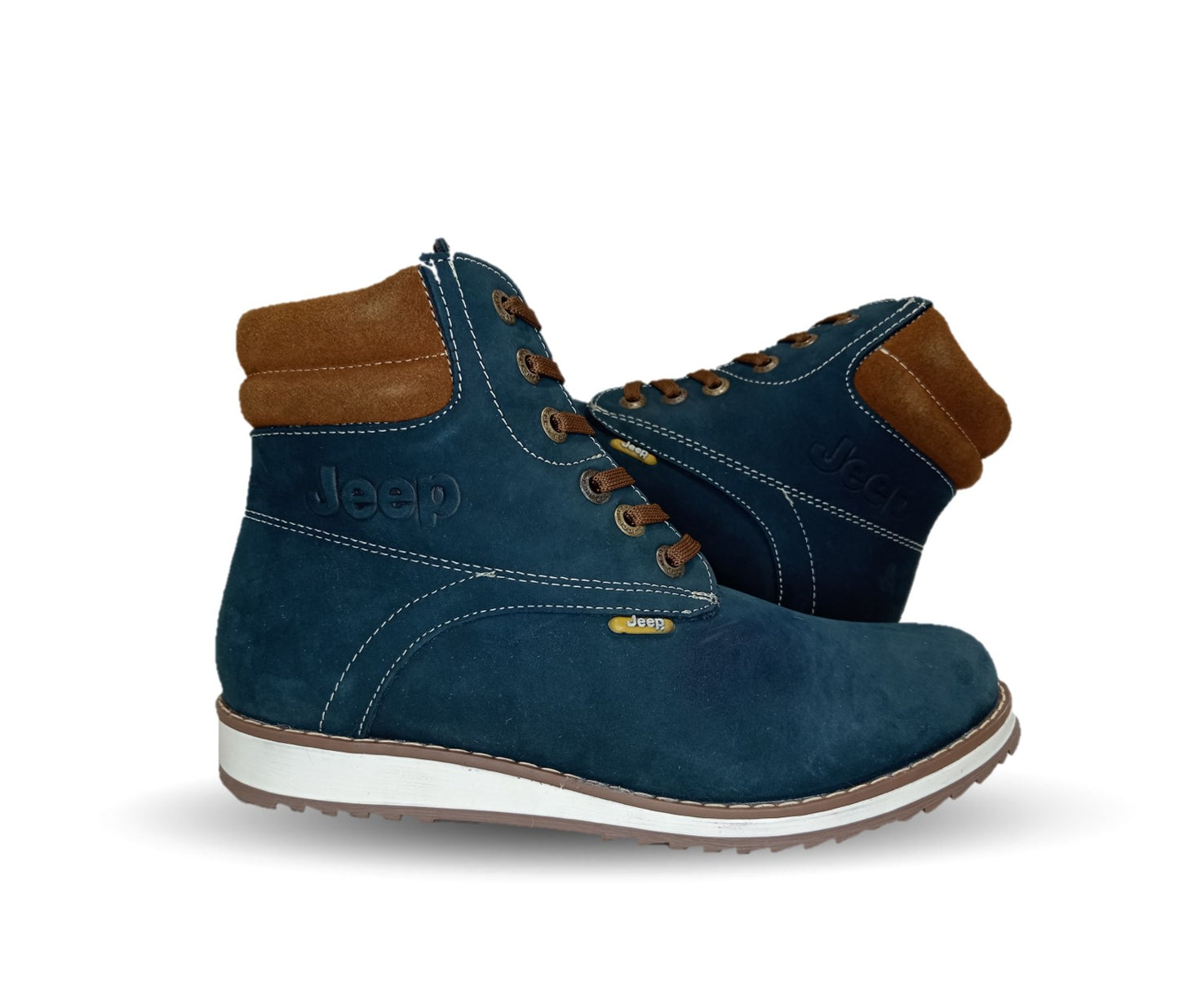 Bota Casual de piel Jeep 9421 Nobuck Marino para mujer