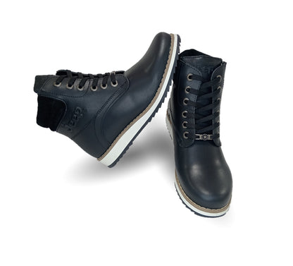 Bota Casual de piel Jeep 9421 Negro para mujer