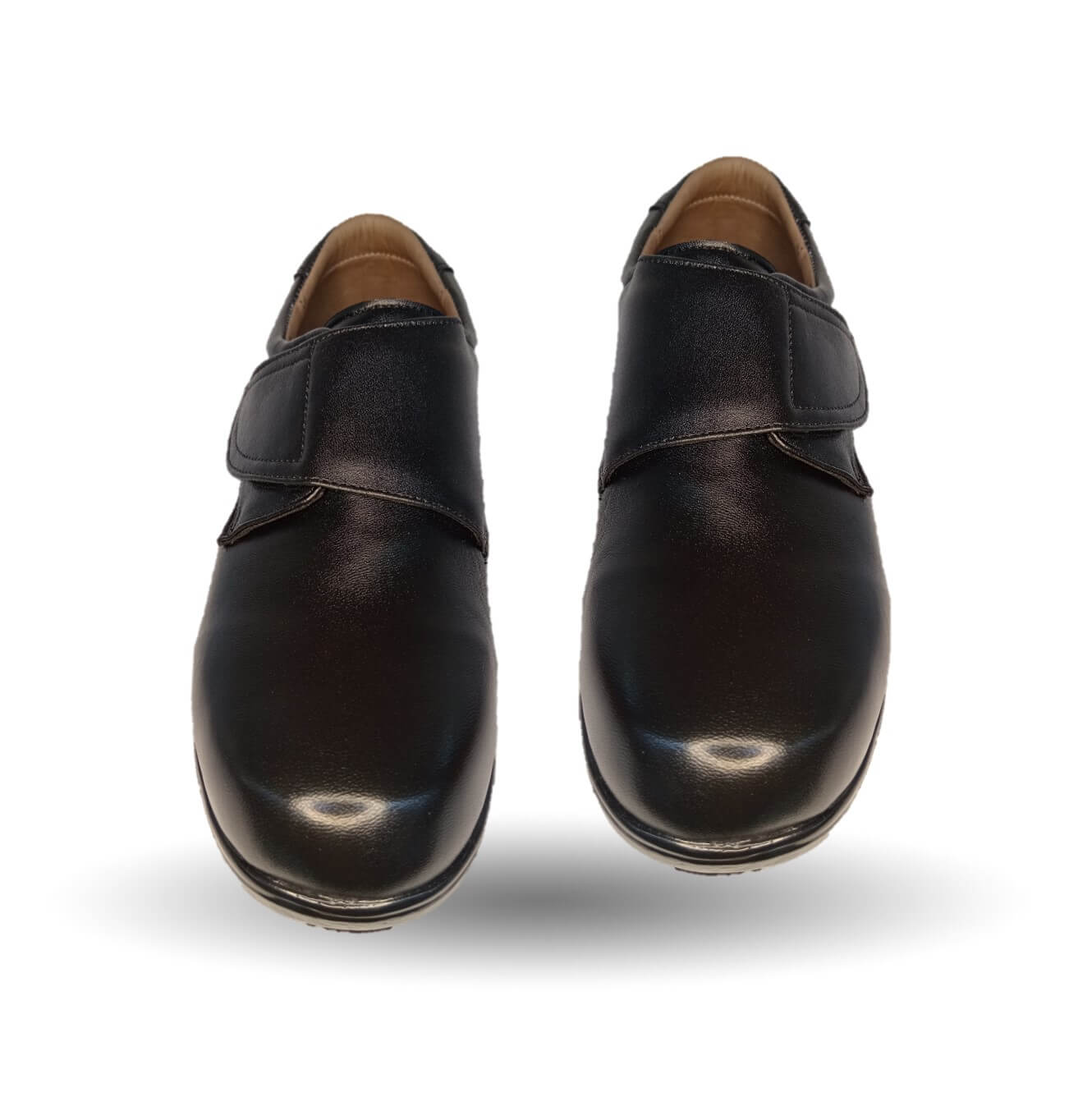 Zapato de Confort para pie diabético de piel de cabra Jet 485 Negro para hombre