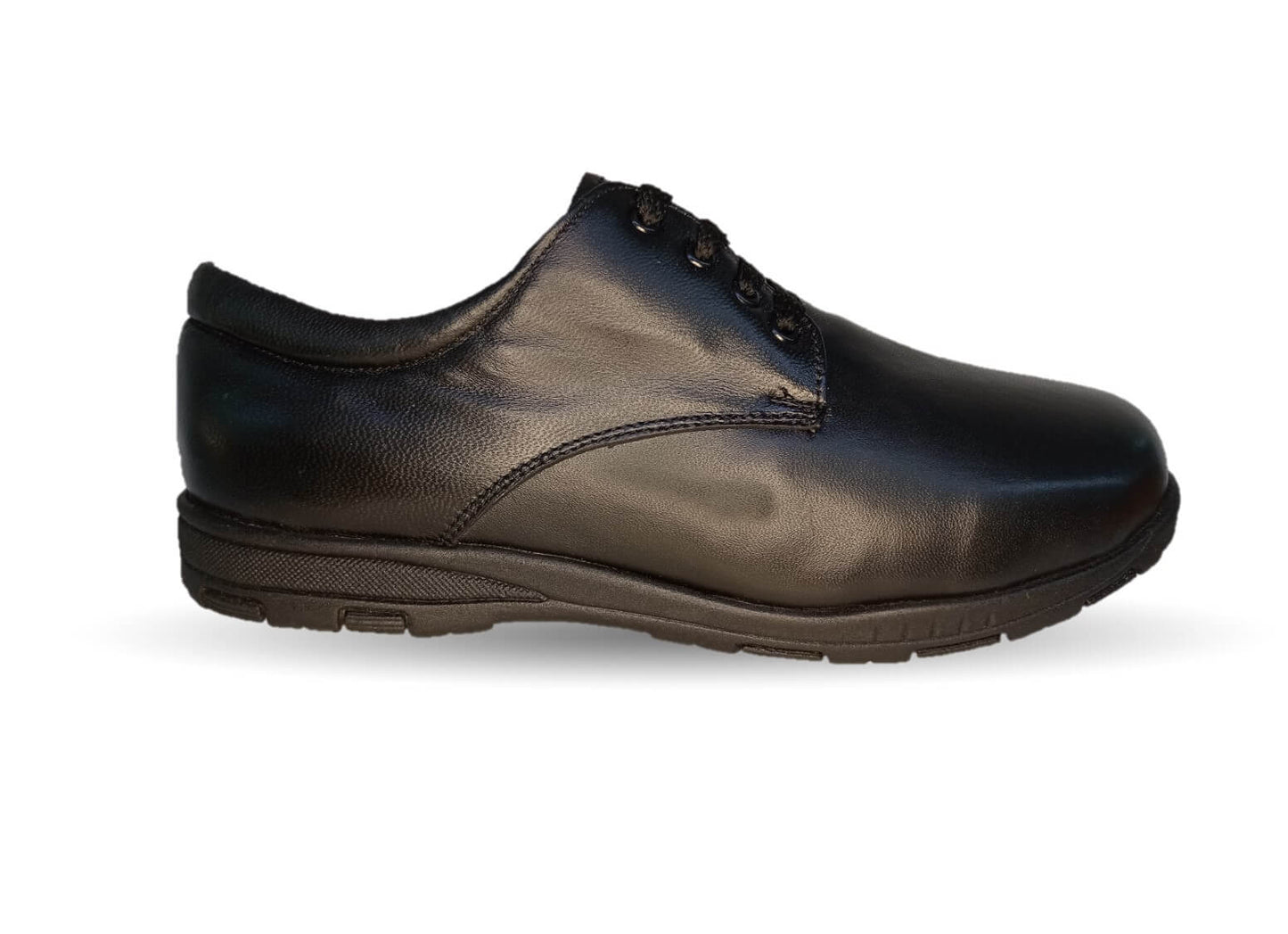 Zapato de Confort para pie diabético de piel de cabra Jet 8894 Negro para hombre