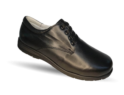 Zapato de Confort para pie diabético de piel de cabra Jet 8894 Negro para hombre