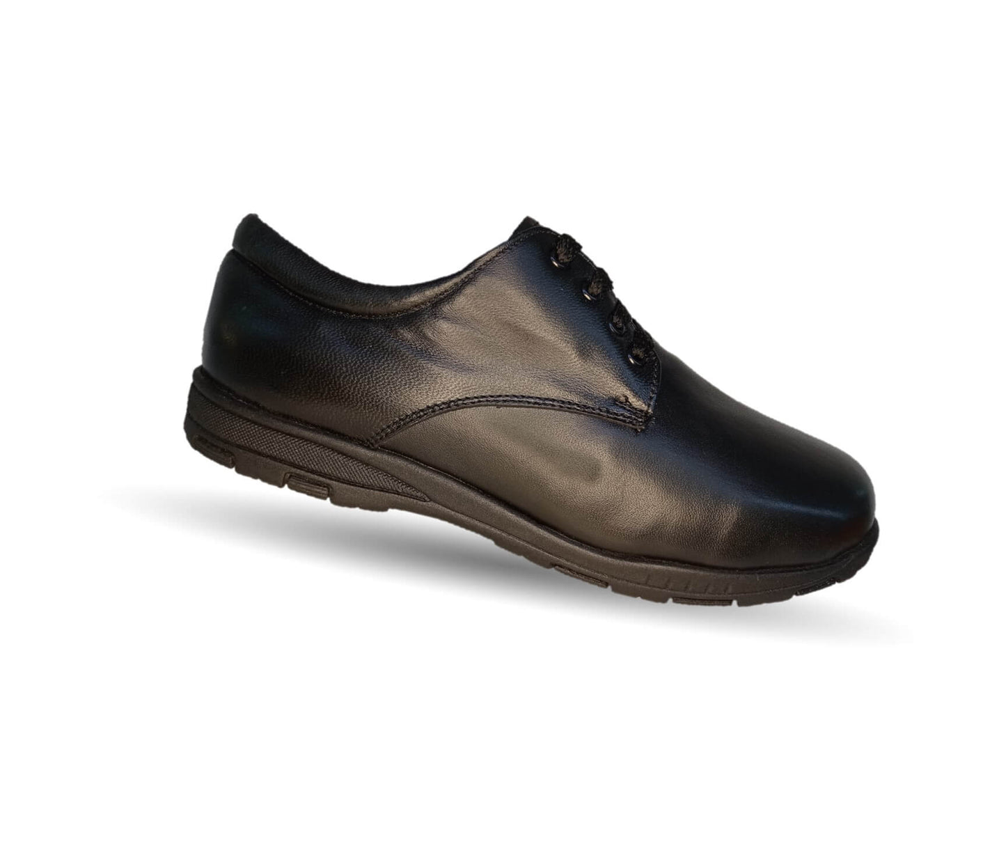 Zapato de Confort para pie diabético de piel de cabra Jet 8894 Negro para hombre