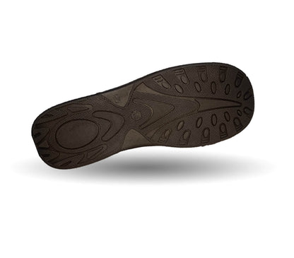 Zapato de Confort para pie diabético de piel de cabra Jet 8898 Negro para hombre