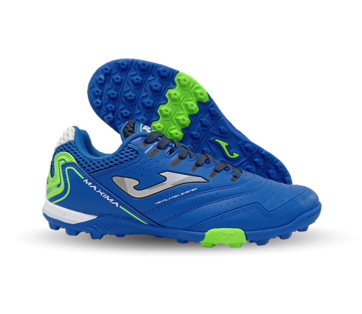 Tenis de Futbol con multitacos Joma 2304 Royal Green para hombre
