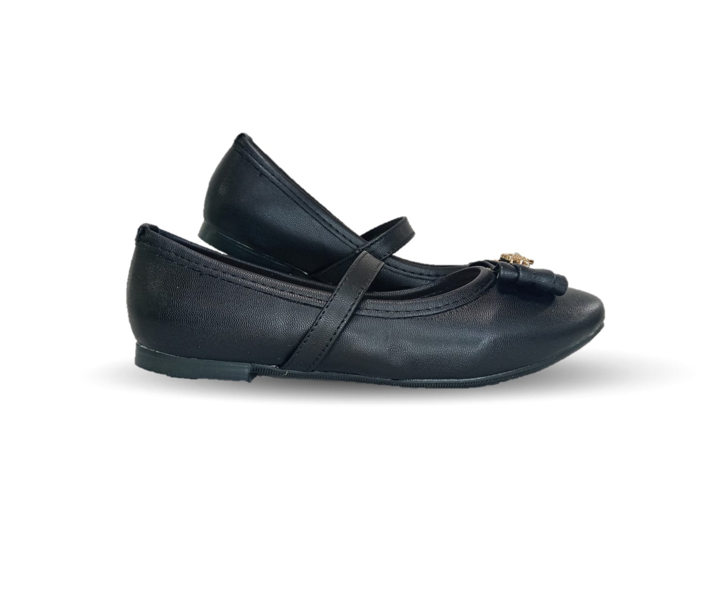 Zapato Escolar con elástico Karoline 122 Negro para niña
