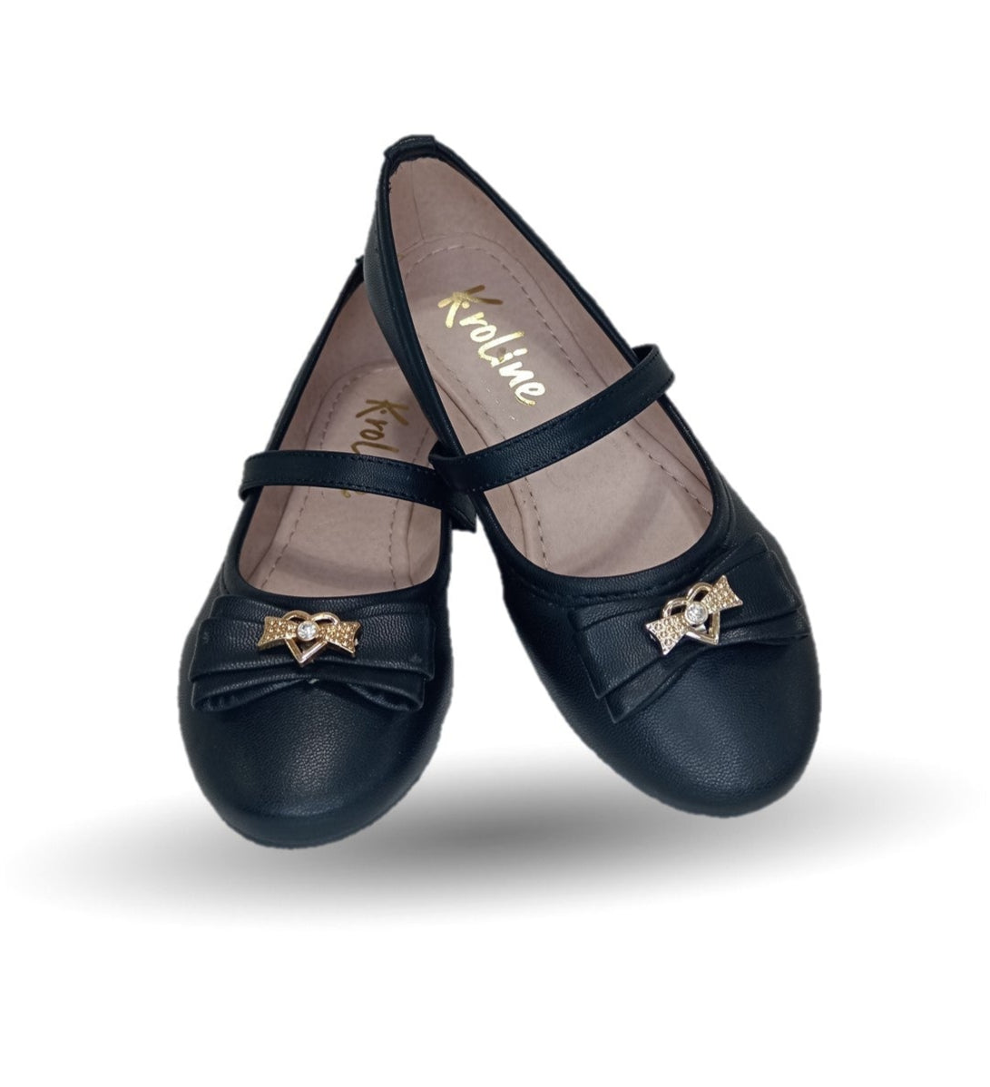 Zapato Escolar con elástico Karoline 122 Negro para niña
