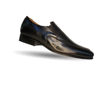 Zapatos de Vestir de piel de ternera con suela de cuero Karsson 3001 Negro para hombre