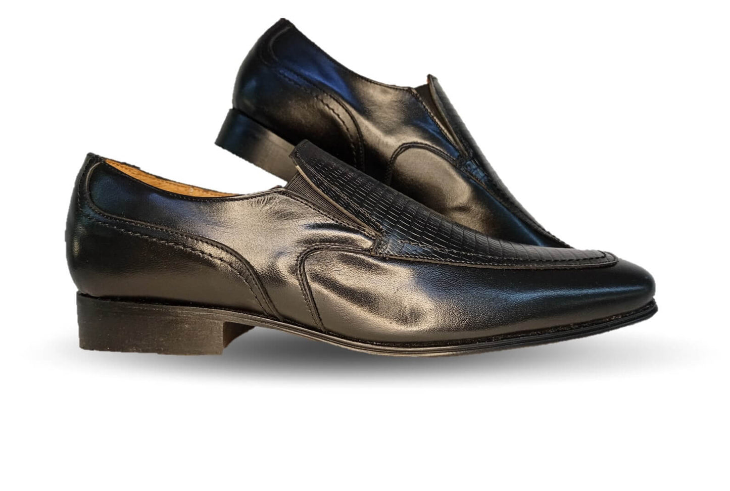 Zapatos de Vestir de piel de ternera con suela de cuero Karsson 3001 Negro para hombre