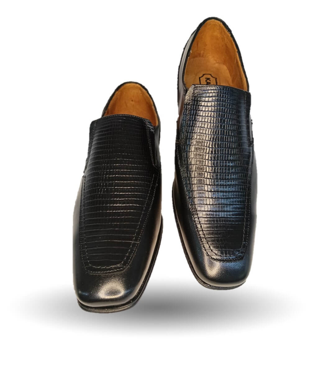 Zapatos de Vestir de piel de ternera con suela de cuero Karsson 3001 Negro para hombre