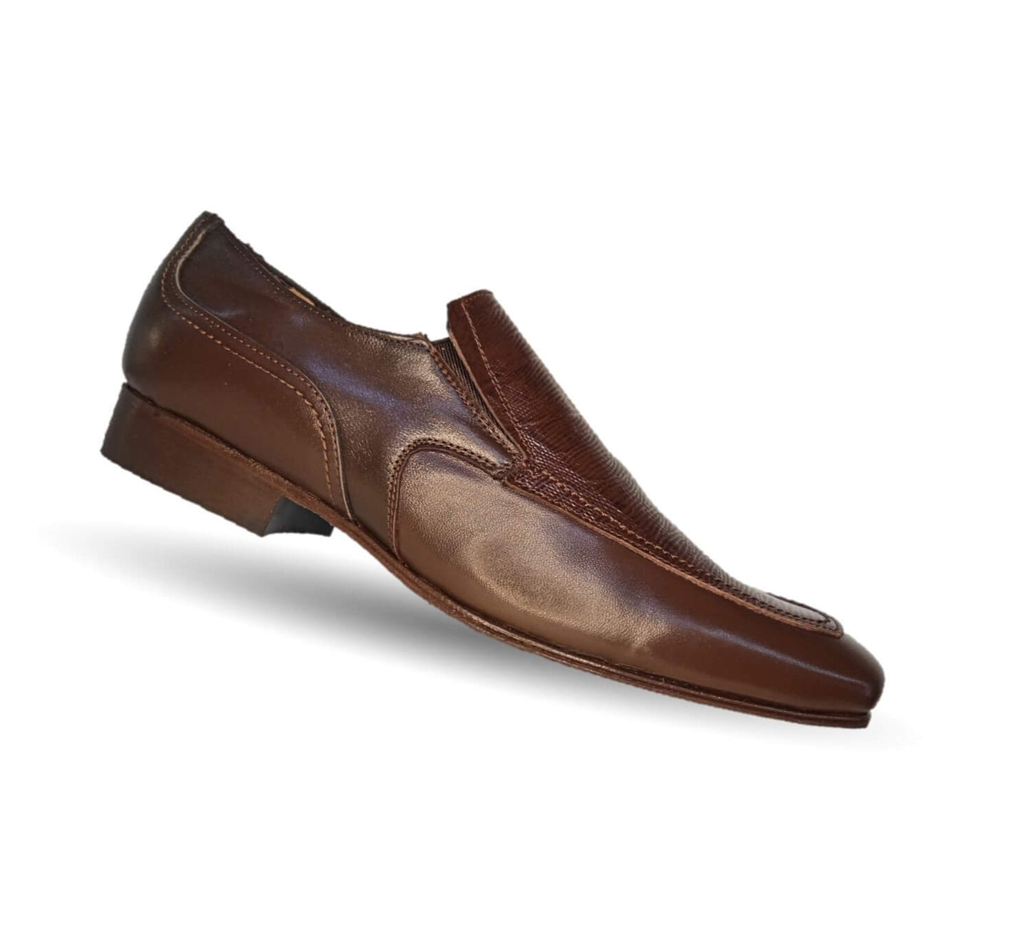 Zapatos de Vestir de piel de ternera con suela de cuero Karsson 3001 Tabaco para hombre