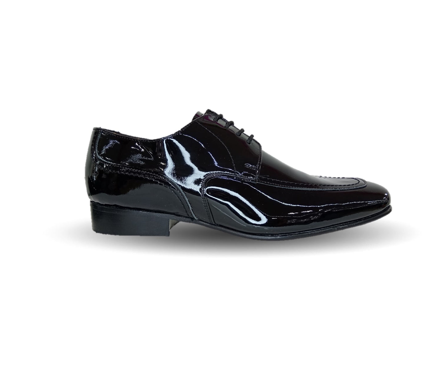 Zapatos de Vestir de piel de ternera con suela de cuero Karsson 3006 Charol Negro para hombre