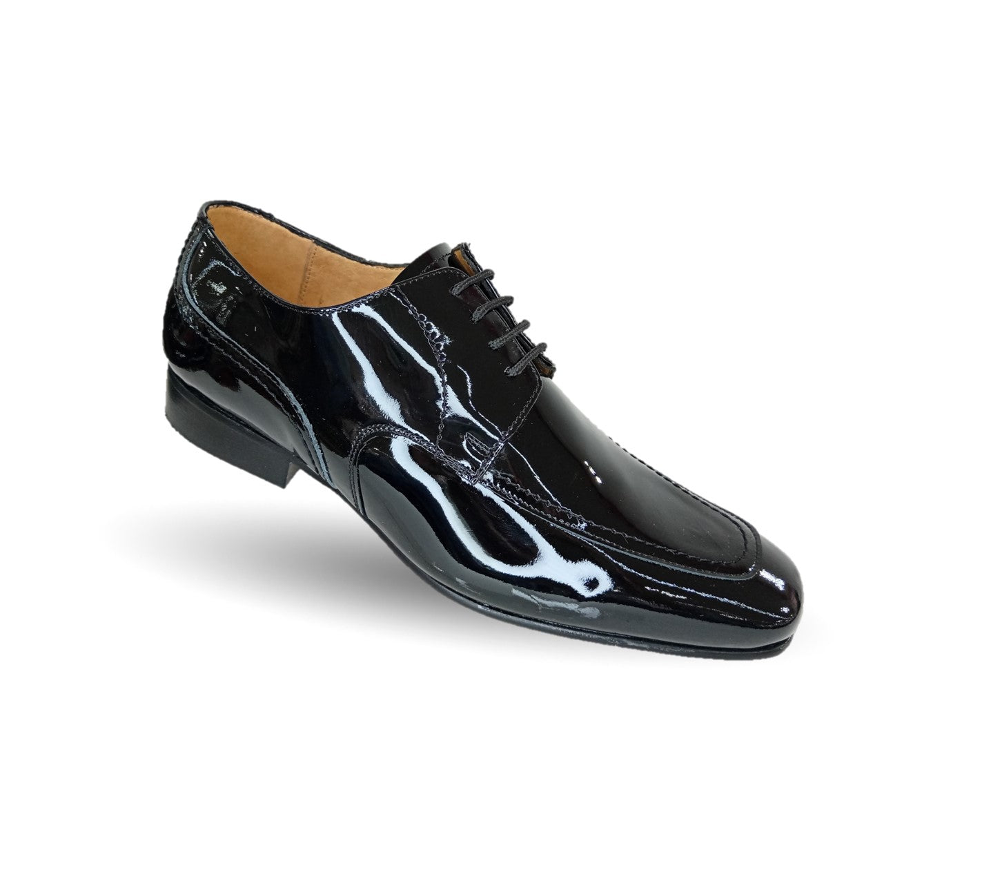 Zapatos de Vestir de piel de ternera con suela de cuero Karsson 3006 Charol Negro para hombre