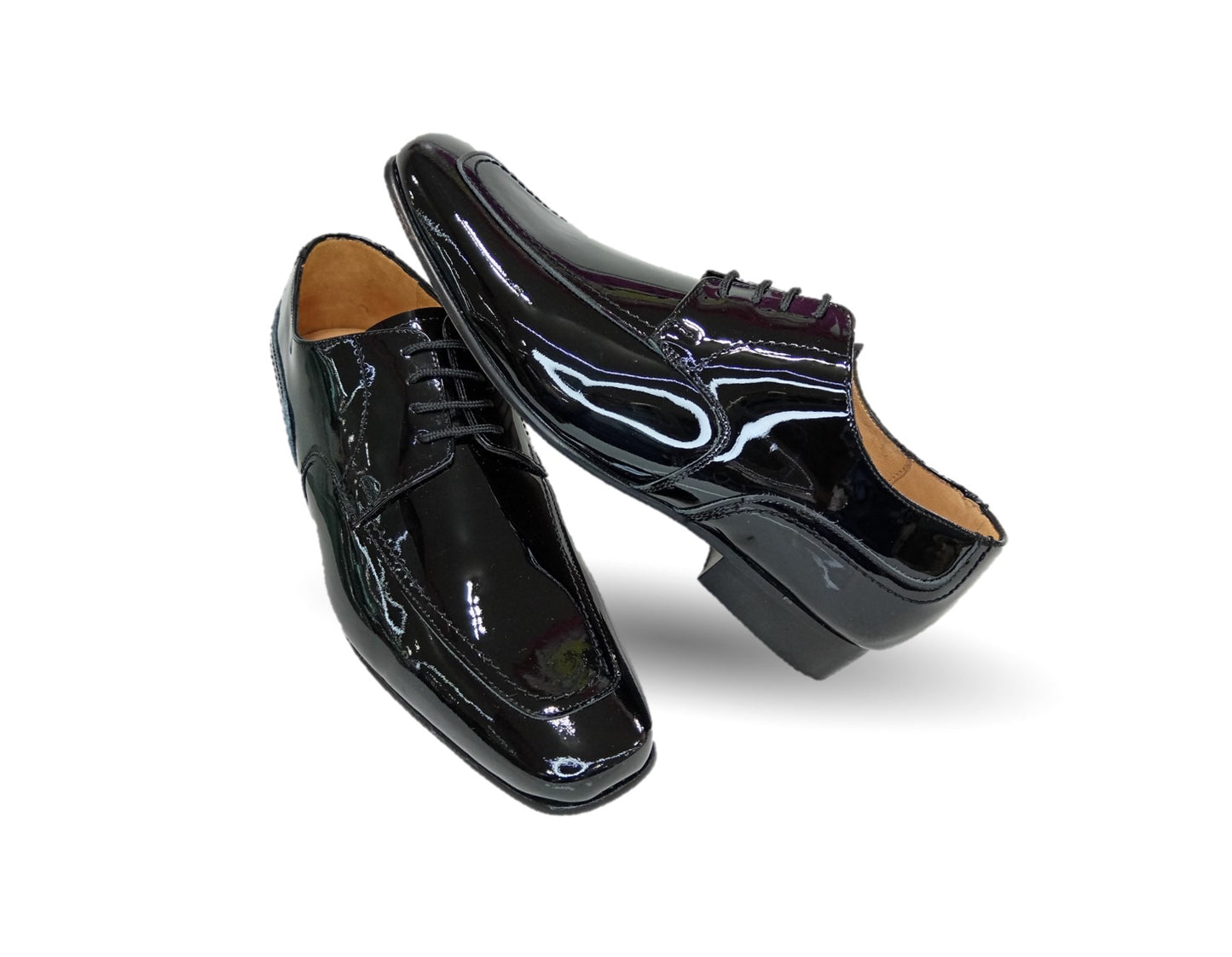 Zapatos de Vestir de piel de ternera con suela de cuero Karsson 3006 Charol Negro para hombre