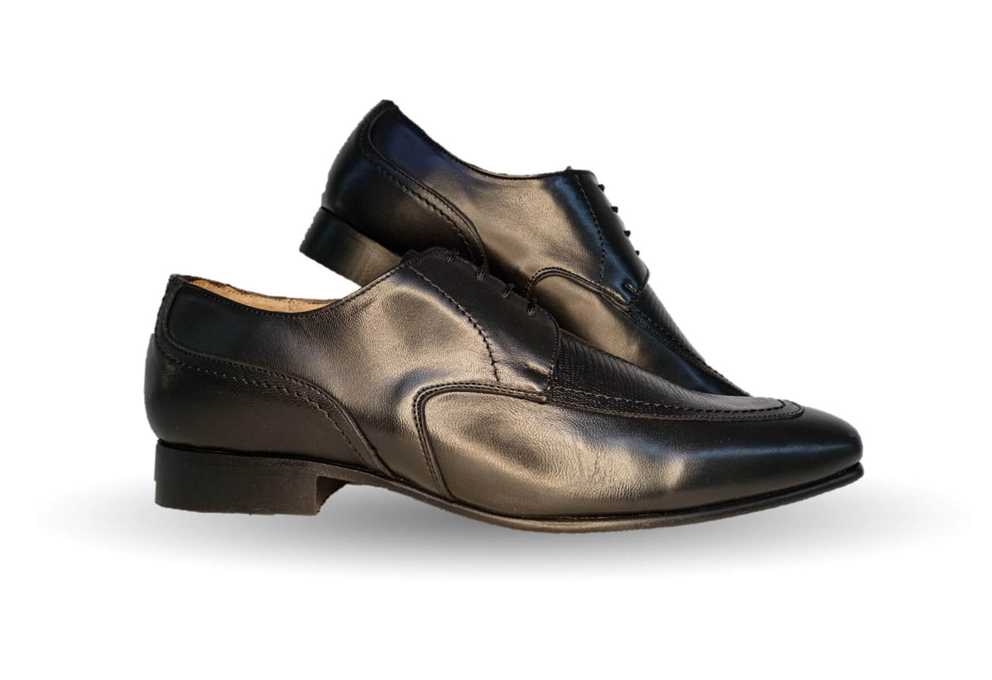 Zapatos de Vestir de piel de ternera con suela de cuero Karsson 3006 Negro para hombre