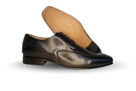 Zapatos de Vestir de piel de ternera con suela de cuero Karsson 3006 Negro para hombre
