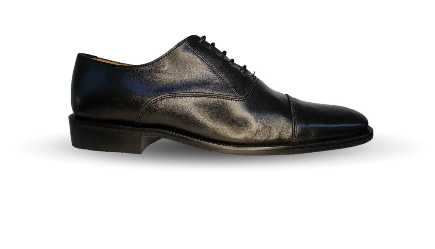 Zapatos de Vestir de piel de ternera con suela de cuero Karsson 3008 Negro para hombre
