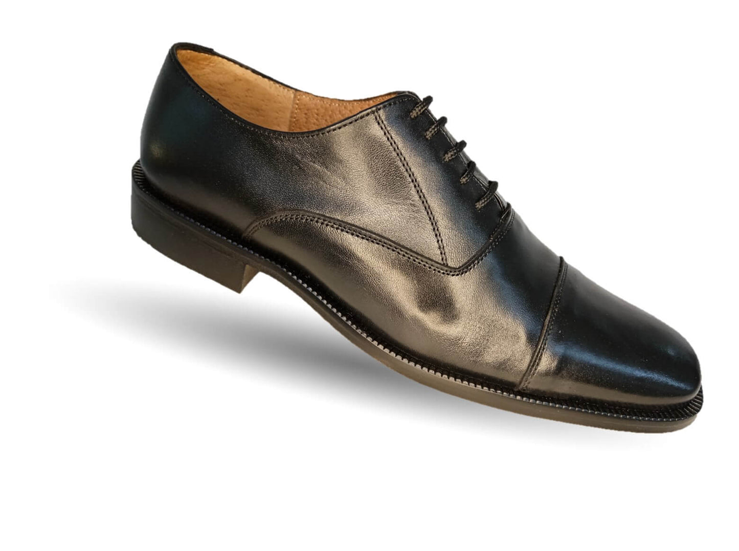 Zapatos de Vestir de piel de ternera con suela de cuero Karsson 3008 Negro para hombre