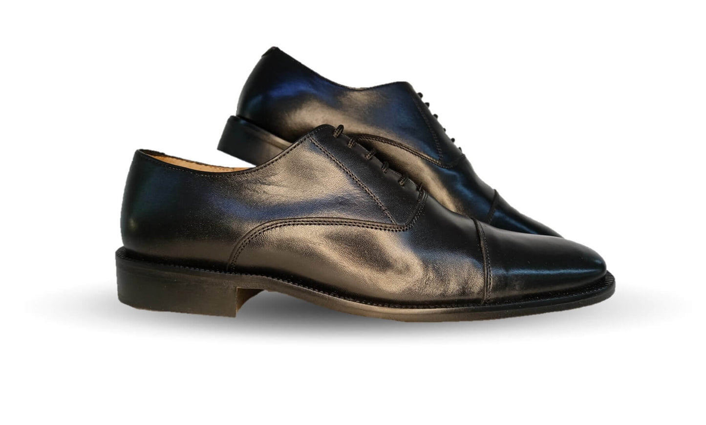 Zapatos de Vestir de piel de ternera con suela de cuero Karsson 3008 Negro para hombre