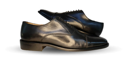 Zapatos de Vestir de piel de ternera con suela de cuero Karsson 3008 Negro para hombre