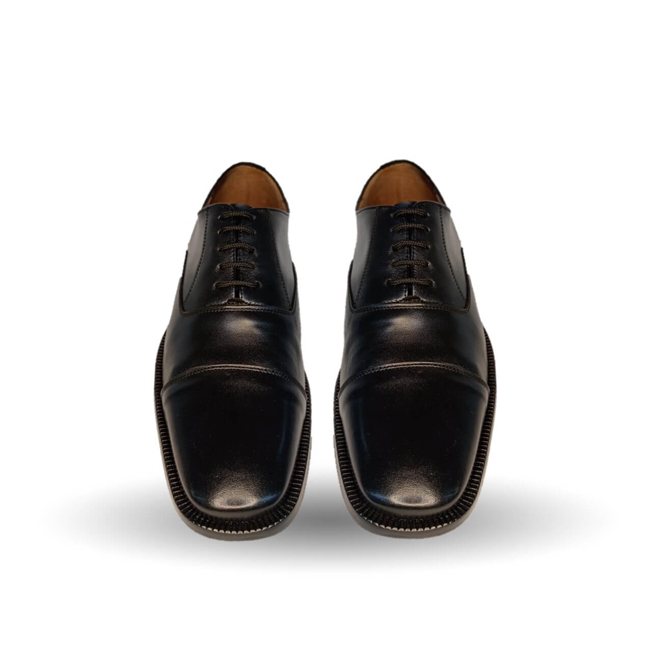 Zapatos de Vestir de piel de ternera con suela de cuero Karsson 3008 Negro para hombre