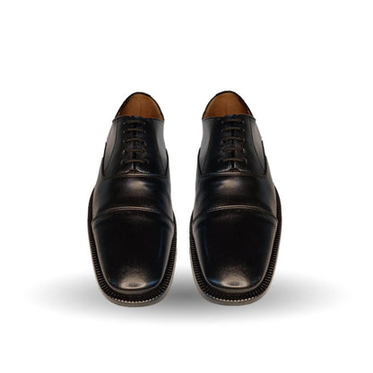 Zapatos de Vestir de piel de ternera con suela de cuero Karsson 3008 Negro para hombre